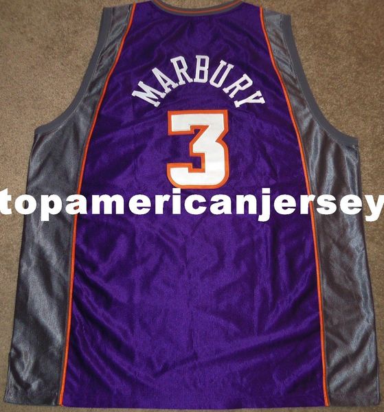 

new stephon marbury #3 rbk away jersey sewn mens vest size xs-6xl stitched basketball jerseys ncaa, Gray