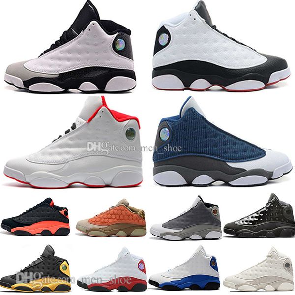 

in stock 13 13s cap and gown terracotta blush mens basketball shoes chicago black infrared flints bred men sports sneakers designer trainers