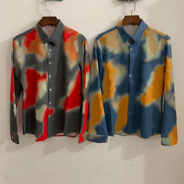 

monogram мужские рубашки 3d fashion letters pattern длинные рукава tops casual для печати мужской модный top quality повседневный горячий пр, White;black