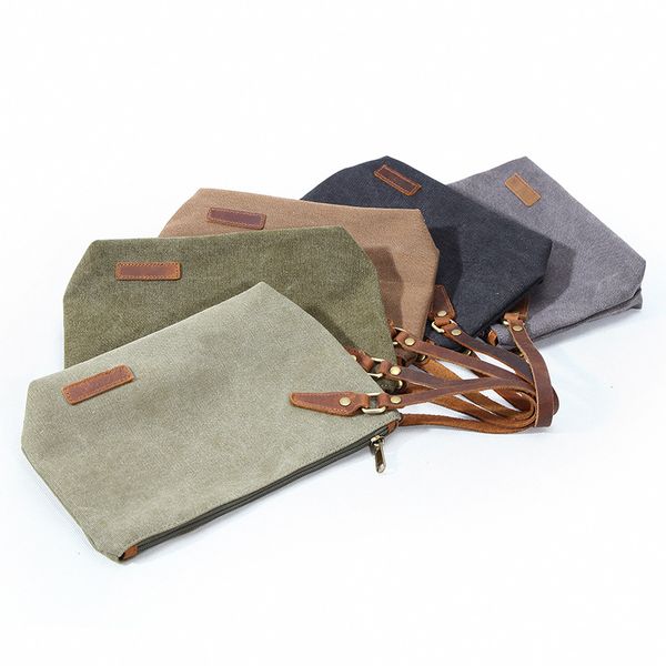 

fashion solid color purse makeup canvas cosmetic bag maleta de maquiagem toiletry case pouch travel portable bag makeup