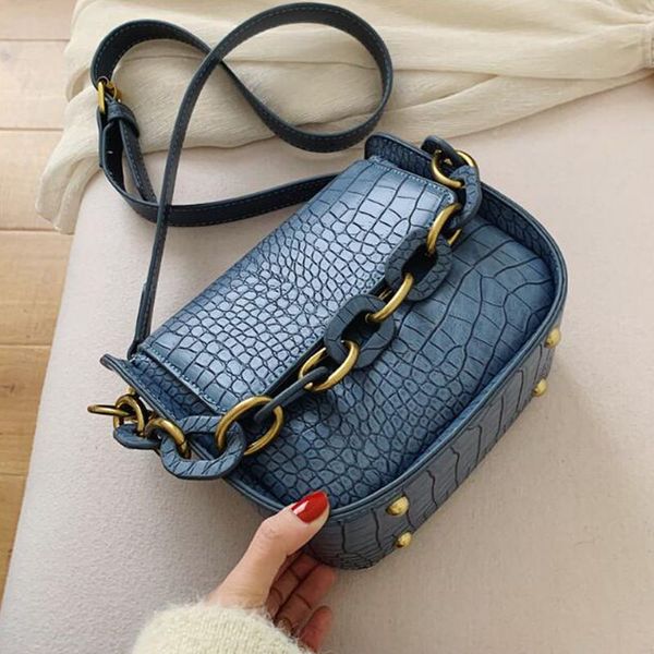 

2020 stone pattern square crossbody bag fashion new quality pu leather women's handbag portable shoulder messenger bags