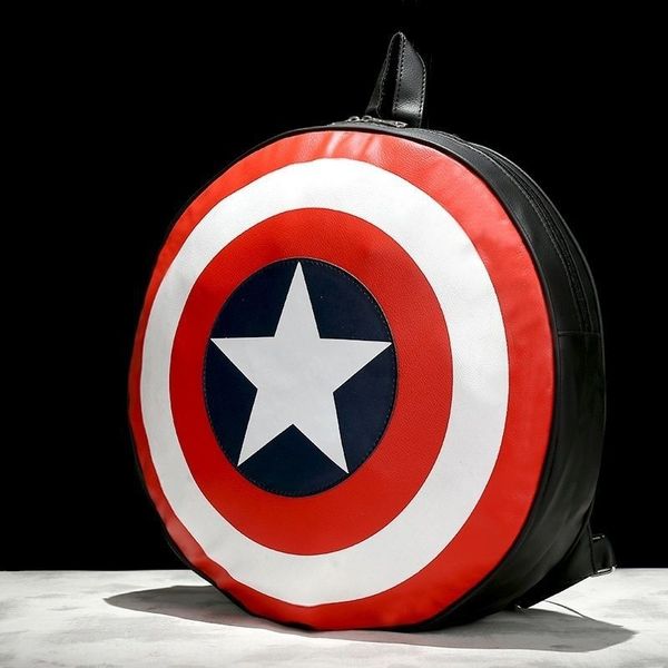 

e76uj captain america marvel surrounding children's kindergarten shield captain stationery backpack america bag backpack marvel surroun