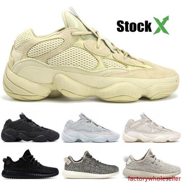 

500 men designer shoes bone white kanye west utility black reflective 500 blush salt mens womens running sneakers stock x sports trainers