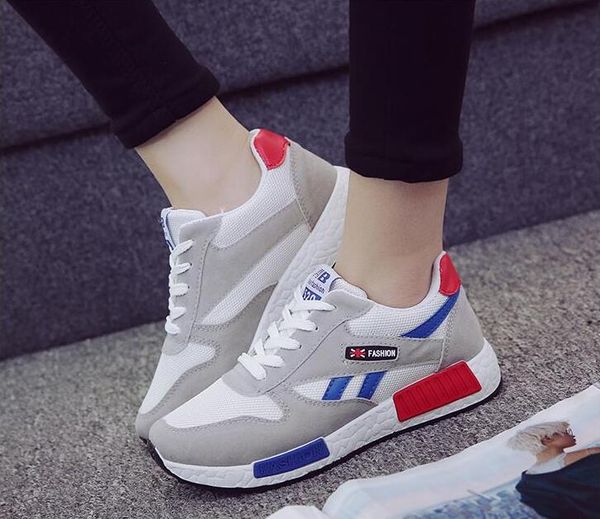 

women breathable running shoes girls students outdoor sport fitness training shoes female sneakers women running, Black