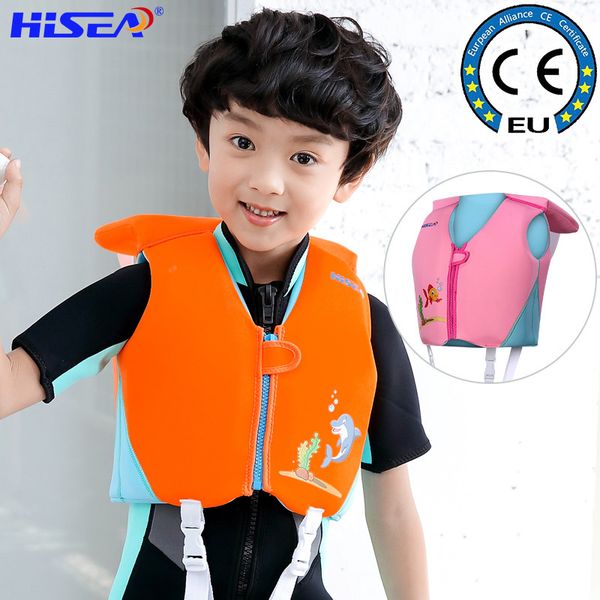

profession children baby life jacket swimming large floating vest cartoon cute big boy play with water fish fins safety clothing