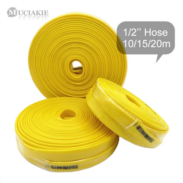 

watering equipments muciakie 10/15/20m 1/2'' yellow garden hose cold-resistance compatible water tube lawn pipe