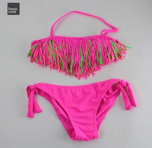 

твердые кисточкой biquini купальники лето бинты бикини 101 5 12 years дети бикини 2019 swimsuit детей купальный костюм set, White;black