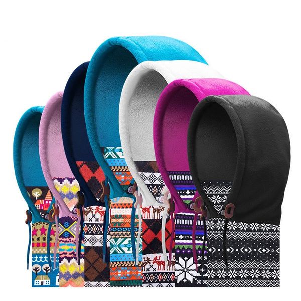 

neck fleece breathable balaclavas hat headgear winter skiing ear windproof warm mask motorcycle bicycle scarf