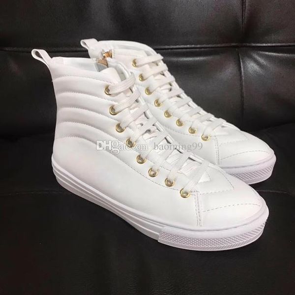 

2019 new women's casual shoes low sneaker platform classic genuine leather white letters sneakers shoe womens sneakers dress tennis sho, Black
