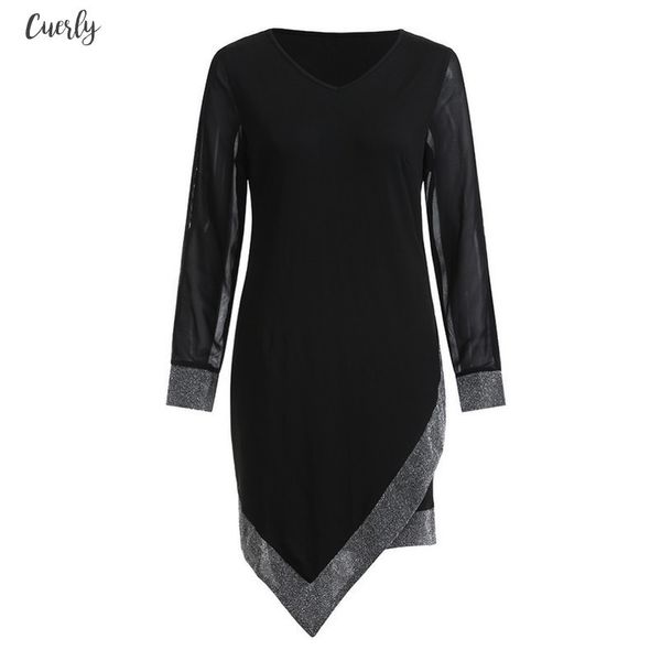 

women dress vetement femme v neck party dress front asymmetric dress evening gown plus size bodycon summer vestido, Black;gray