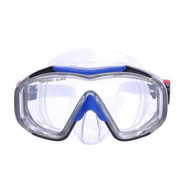 

yon sub scuba diving swimming mask set anti-fog underwater snorkeling mask equipment four lens wide vision mask+easy breath dr