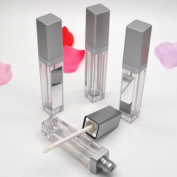 

7ml led light lip gloss bottle container with mirror empty cosmetic package