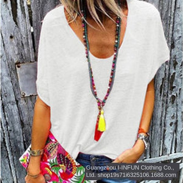 

женская t- top летучая мышь футболку летучая мышь рубашка женская верхняя, White