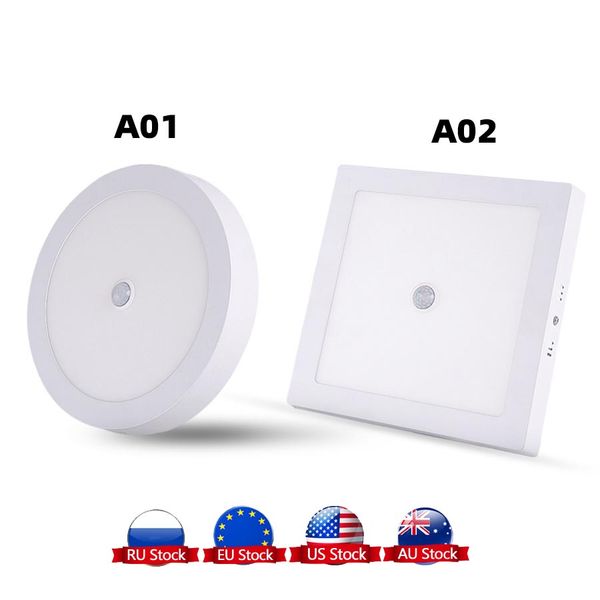 

pir датчик движения led потолочный светильник 6w 12w 18w 30w современные светодиодные потолочные светильники для поверхностного монтажа осве