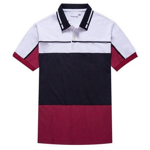 

La Mens Brand Polo Shirt 4 Colors Turn Down Collar Slim Fit Shirts Short Sleeve Tee for Summer S-2XL