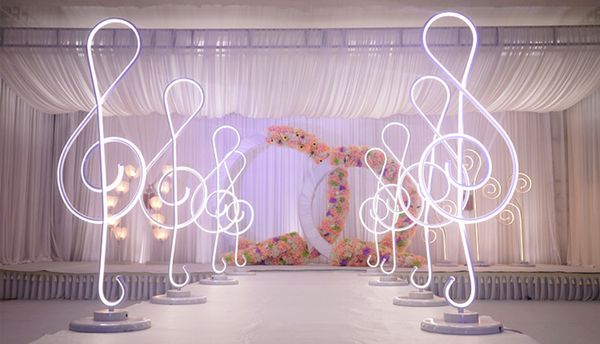 New Arrival 110cm Height Musical Note Shape Wedding Roman Columns