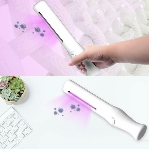 

portable uv sanitizer hand wand health care products germs killer portable sterilization equipment with uv lamp bulb mma3271