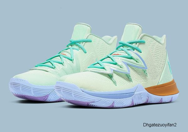 

2020 kyries v patricks star gs kids for sales with box boys kids men women basketball shoes store us4-us12, Black