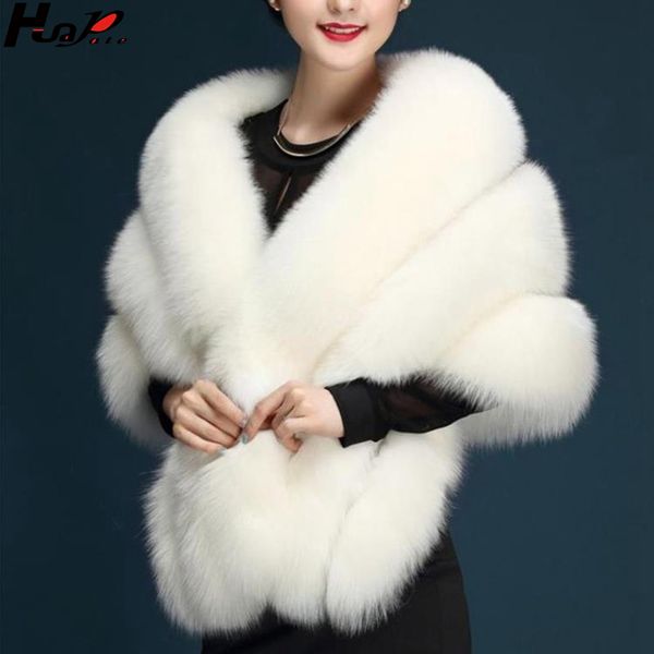

huapate fur shawl wedding dress cloak dress cheongsam fur warm cloak coat white red fashion shawl, Black