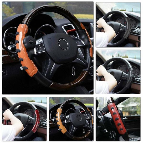 

universal 37-38cm car steering wheel cover non-slip message absorption set