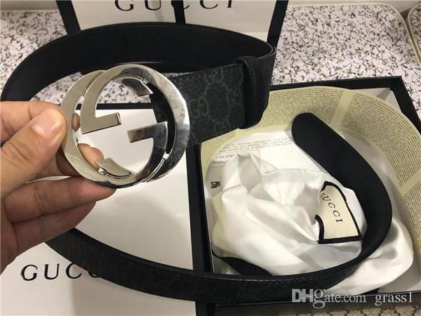 

высококачественный дизайнерских ремни мужских джинсов ремни камербанд ремни для мужчин женщин бляшки с коробкой 0698, Black;brown