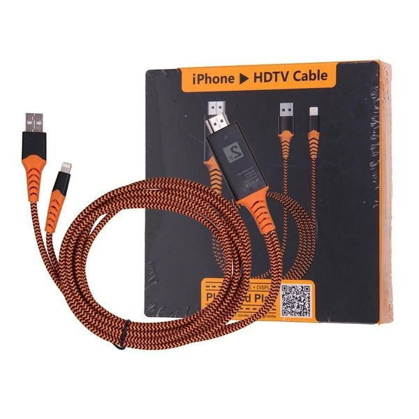 For iPad iPhone XS Max XS XR 6 7 8 Adapter Cable HDTV Efficient HDMI Adapter HD