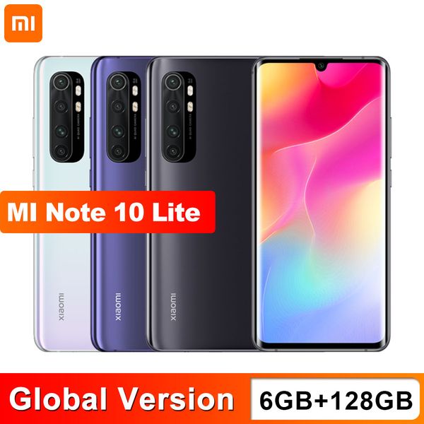 

Global Version Xiaomi Mi Примечание 10 Lite 6GB 128GB Snapdragon 730 г окт Ядро 64MP Quad камера Смартфон 5260mAh 6,47" AMOLED