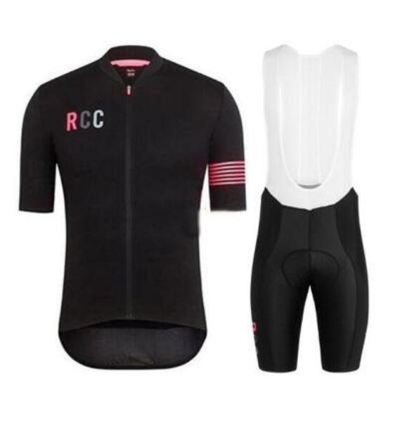

road bike cycling clothes raphaing rcc men's short sleeve jersey set biking clothing mtb team uniform 2020 summer ropa ciclismo, Black;blue