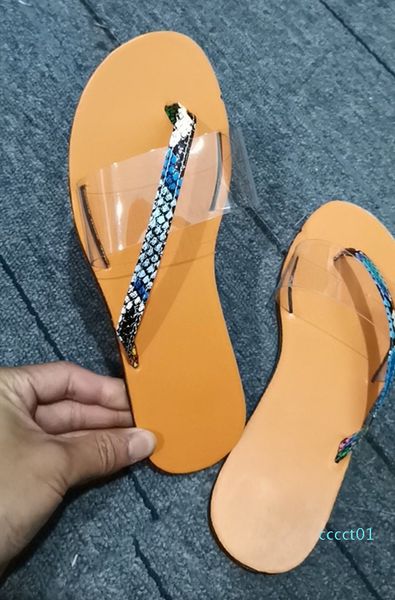 

women summer sandals slippers transpare plus size sheer bohemian style open toes club slip-on flat sandals flat shoes stylish ct1, Black