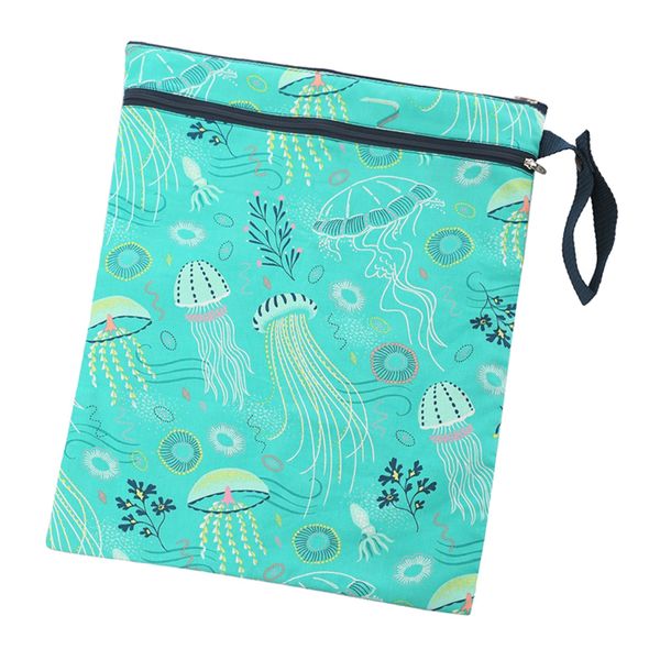 

waterproof reusable zip pouch infant wet dry bag cloth diaper nappy