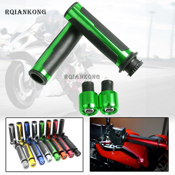 

7/8'' 22mm motorcycle handle bar caps handlebar grips cnc universal for yamaha yzf1000 r1 yzf600 r6 fz1 fz6 fz400 fz8