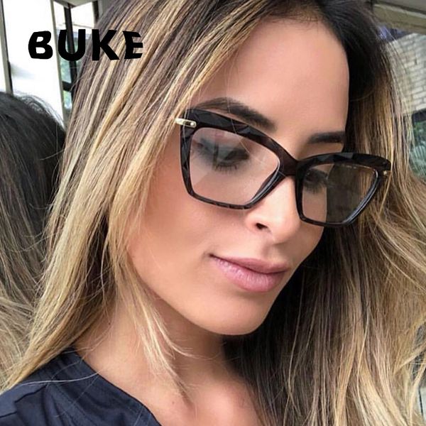 

buke fashion square glasses frame women trending styles brand design optical computer glasses oculos de sol eyewear 2018, Silver