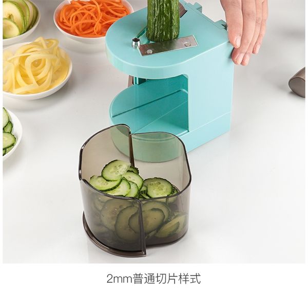 

kitchen multifunctional vegetable cutter blender banana chips vegetable slice home blue device manual meat grinders