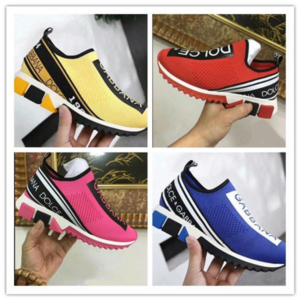 

Men Fabric Stretch Jersey Sorrento Slip-on Sneaker Designer Lady Two-tone Rubber Micro Sole Breathable Casual Shoes