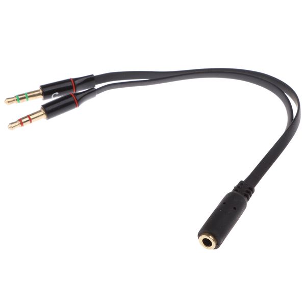 

pc headset to smartphone adapter 3.5mm female to dual male y splitter cable