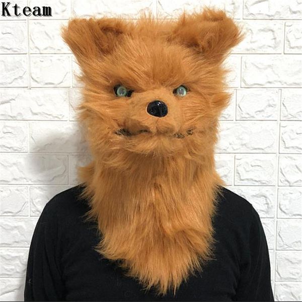 

funny horror halloween wolf mask wolf head mask party drama costume pvc props novel scary animal holiday supplies