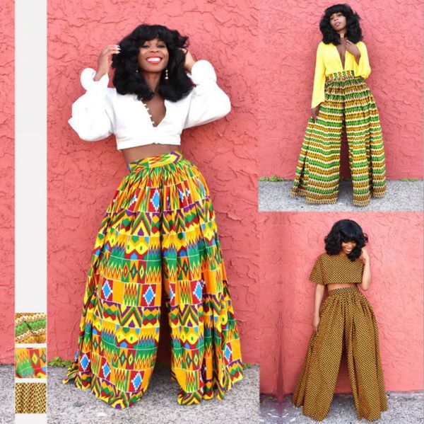 

2019 new fashion sport woman wide leg pants polyester high waist leaf joggers 3d printed pantalon femme casual loose pants capris, Black;white