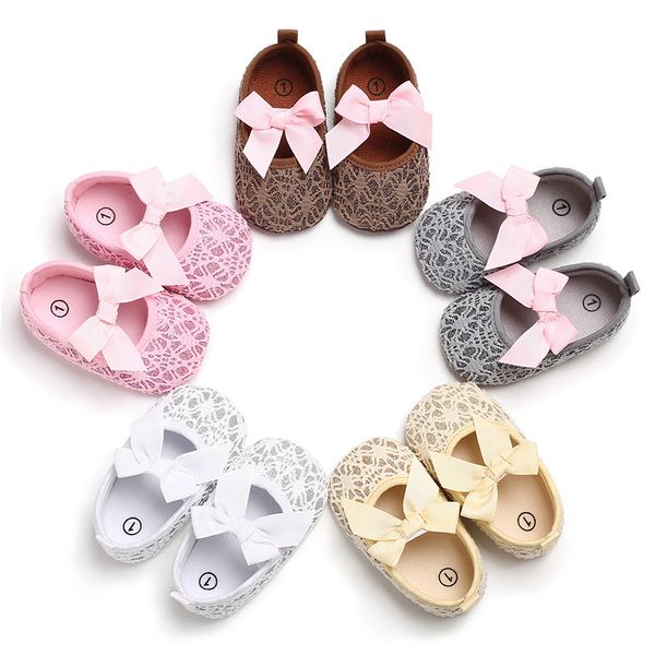 

newborn fashion baby girl shoes lace soft bottom bow princess shoes
