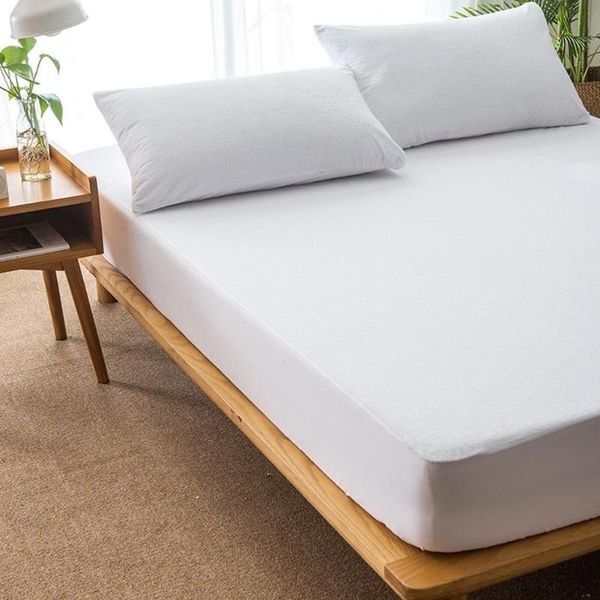

8 sizes cotton waterproof mattress cover soft bed cover mattress pad protector anti-mite white bed for l home