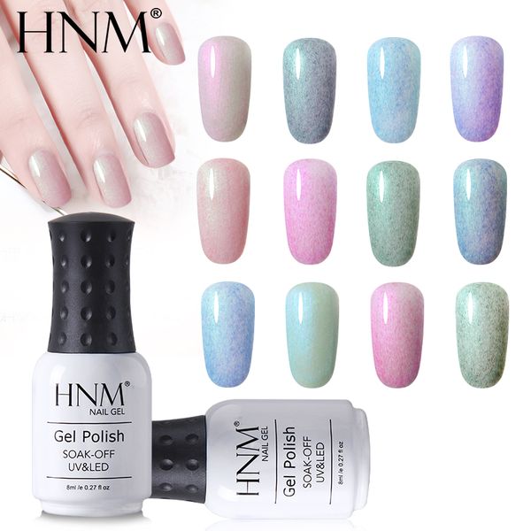 

nail polish hnm shell fax fur series lucky lacquer 8ml led lamp semi permanent soak off gelpolish stamping enamel