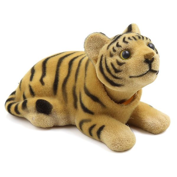 

car bobbing head tiger shape nodding dog decor