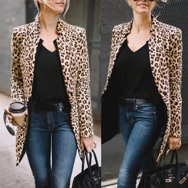 

женщины leopard printed sexy winter warm wind пальто кардиган длинные пальто вскользь кардиган # стрит 1019 a # 487 t190601, Black;brown
