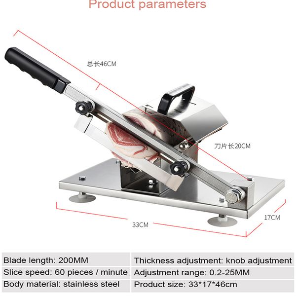 Q1-1 LEWIAOautomatic cordeiro slicer casa manual do cortador de carne de vaca gorda comercial and roll carneiro máquina esfola moedor de carne congelada