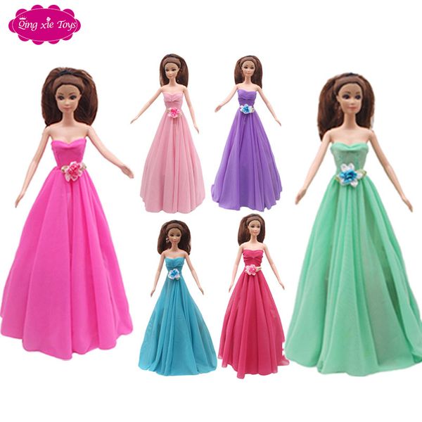 

lovely barbie doll skirt chiffon floret dress contracted cool