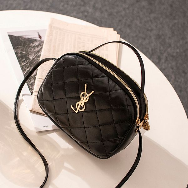 

небольшая сумка 2020 корейского стиля новый стиль ромба женские сумки double zipper crossbody сумка изменение мобильного телефона плеча