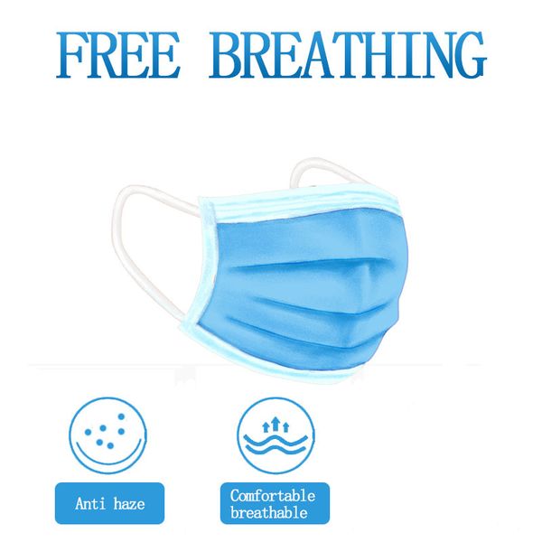 

на складе пылезащитная маска одноразовая маска для лица 3-слойная маска быстрая доставка пылезащитные маски с эластичными серьгами защитные