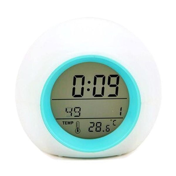 

decor creative round alarm clock calendar bed ball children alarm clock natural sound home decoration accessories