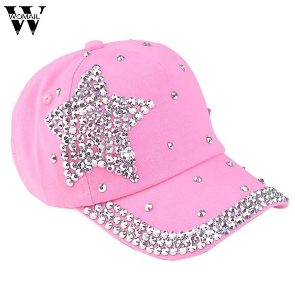 

удивительные 5 цветов мода дети дети бейсболка rhinestone формы звезда мальчик девушка snapback hat summer, Blue;gray