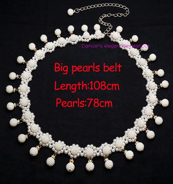 

new arrival belly dance accessories master belly dance belt women pearl hip scarf, Black;red
