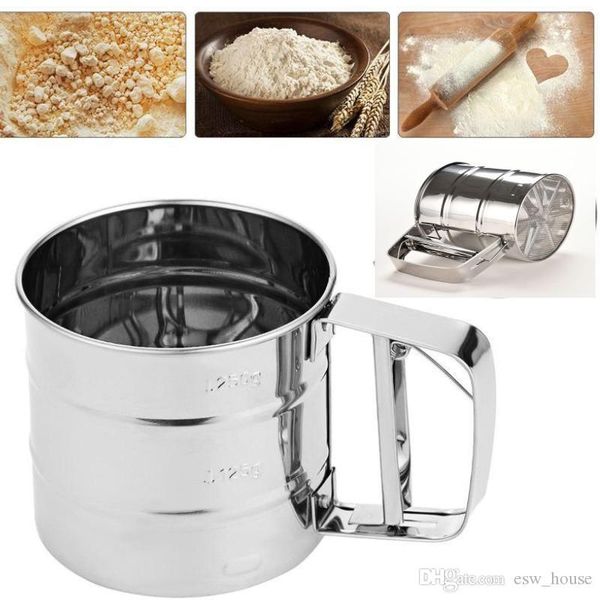 

нержавеющая сталь ситовая чашка порошок мука сетка сито выпечки инструменты для тортов украшения кондитерские инструменты формы для выпечки